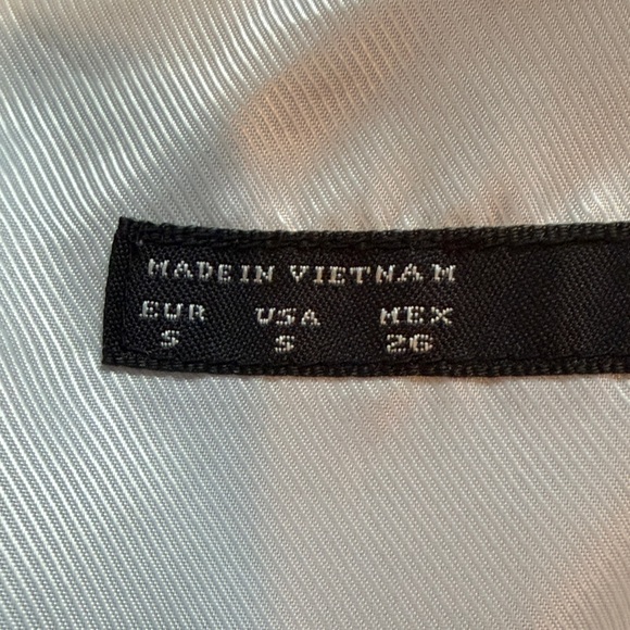 Zara Gray and Blue Textured Mini Dress small - Picture 10 of 16